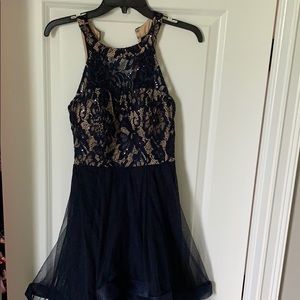 Prom / black tie dress navy